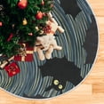 thumbnail image 5 of FMSHPON Halloween Halloween Bat Black Xmas Christmas Tree Skirt Stand Mat for Holiday Party Decoration Indoor Outdoor 48 inches, 5 of 6