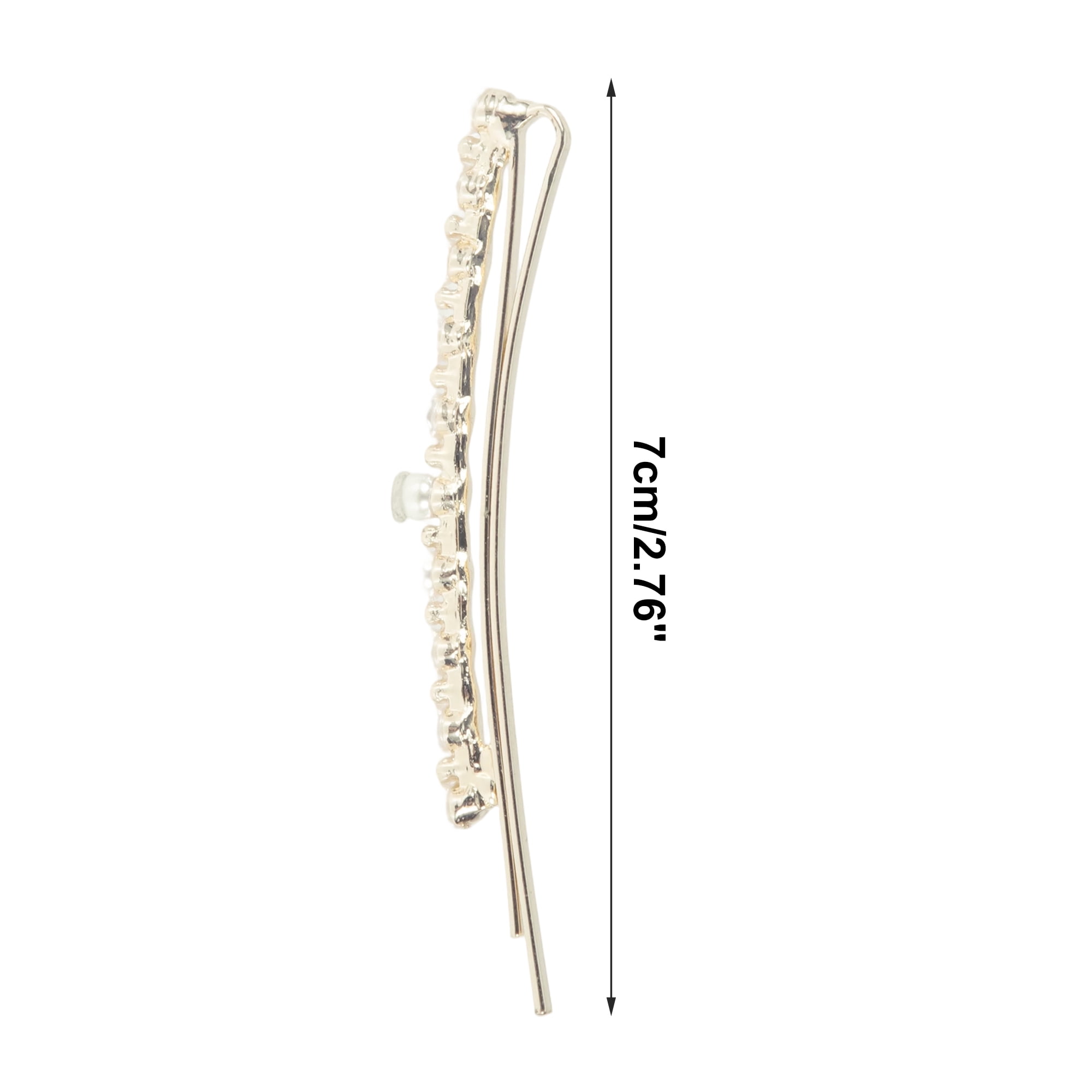 Unique Bargains 2Pcs Fashion Faux Pearl Bobby Pin Stylish Hair Accessories Faux Pearl