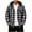 Black, variant on Mens Hooded Plaid Flannel Shackets- Daily Wear Long Sleeve Buttons and Zipper Pockets Button Down Fall Winter Casual Shirt Jackets Red Size L