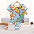 thumbnail image 6 of Butterflies Cartoon Pure Cotton Bodysuit Short Sleeve Pajamas One-Piece Romper Unisex 18M, 6 of 6