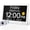 10.1" White, variant on SPACWIS Digital Alarm Clock for Dementia Seniors with Date and Day of Week, Voice Announcement Time, Black