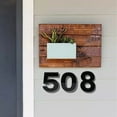 thumbnail image 6 of Coolmade 5" Acrylic Floating House Number, Metal Modern House Numbers, Garden Door Mailbox Decor Number with Nail Kit, Coated Black, 911 Visibility Signage (7), 6 of 7