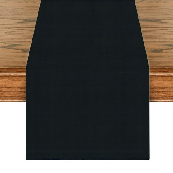 Black Table Runner, Modern Minimalism Table Throw Tablecloth, For Kitchen Dining Living Room, Show Wedding Party Table Setting Decor