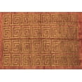 thumbnail image 1 of Ahgly Company Indoor Rectangle Abstract Brown Modern Area Rugs, 7' x 9', 1 of 4