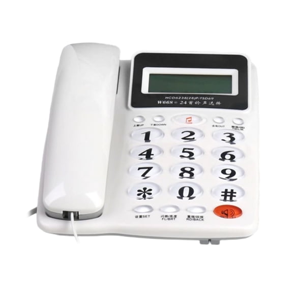 Corded Phone Landline Phone Landline Telephone with Call Display for Office Hotel Home Bathroom