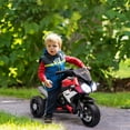thumbnail image 2 of Qaba Moto 6 V pour Enfants avec Musique et Phares, 3 Roues, Rouge, 2 of 10