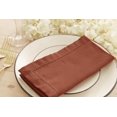thumbnail image 2 of PurpleEssences 12 Hemstitch Cotton Dinner Napkins - Soft, Durable, Washable | 18x18 - Rust, 2 of 3