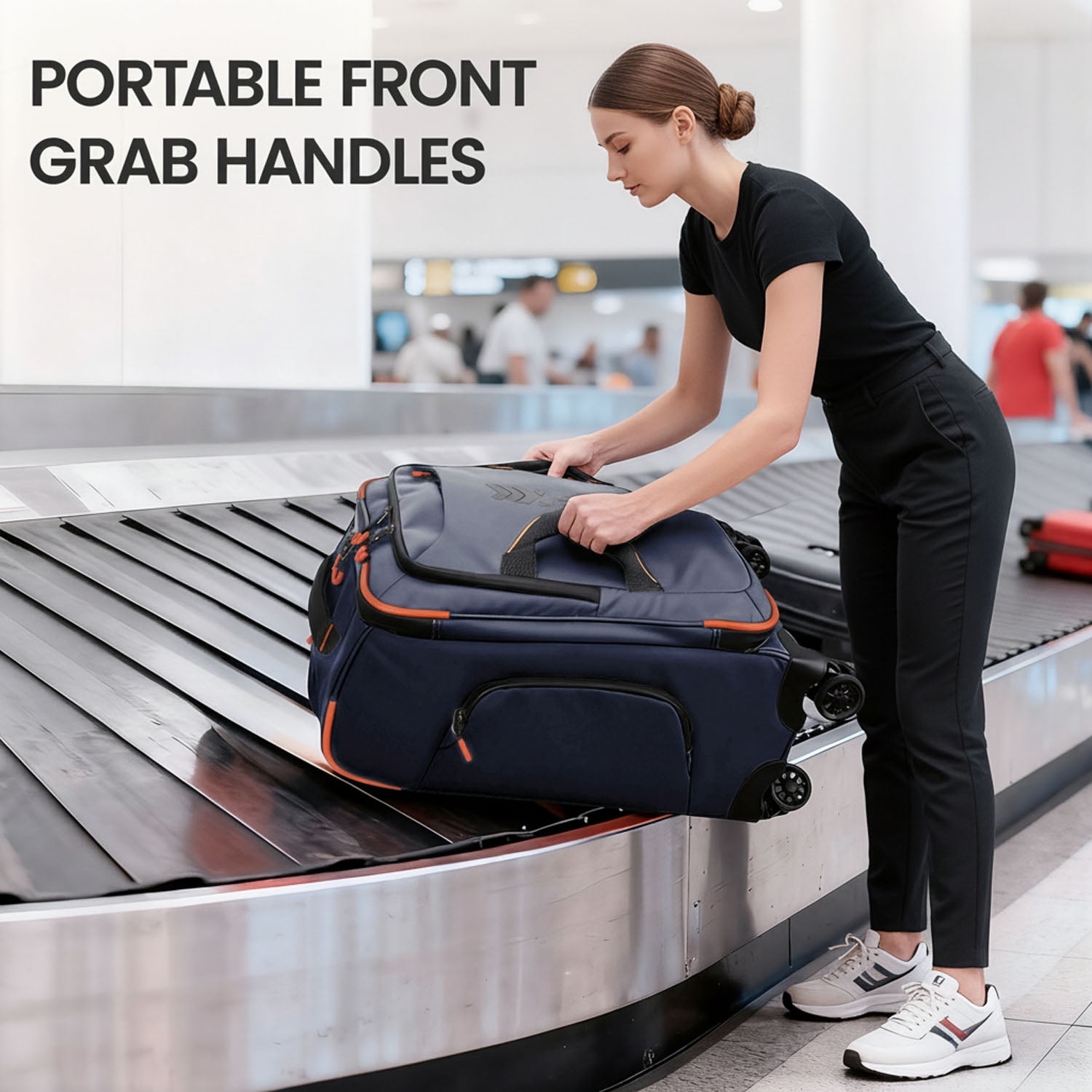 New York Xpress 2-Piece Softside Luggage Set, 22/30 inch Lightweight Water-Resistant Upright Suitcase for Men Women, Blue - TA8353