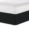 thumbnail image 2 of Splendid Collections Twin XL Size Dust Ruffles Bed Skirts - 15 Inch Tailored Drop - Double Brushed Microfiber Pleated Dust Ruffle - Easy Fit - Cozy and Breathable (Solid Black), 2 of 4