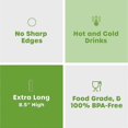 thumbnail image 4 of [100 Pack] Clear Jumbo Smoothie Straws 210x11mm, 4 of 5