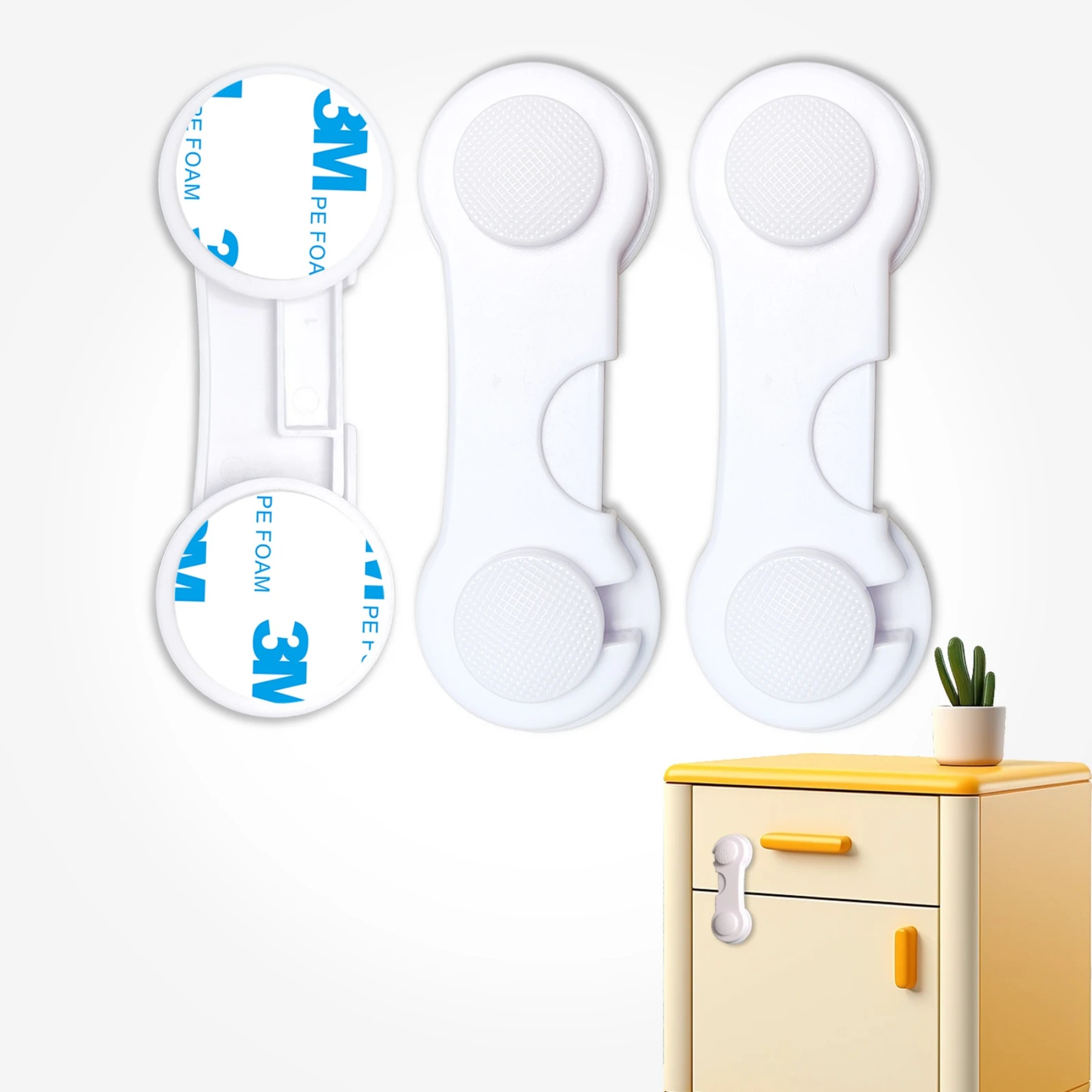 Wholesale Infant Products Cabinet Locks & Straps for Child Furniture Safety Refrigerator Door Lock Child Safety Strap Locks