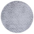 thumbnail image 2 of Safavieh Faux Rabbit Bubble Selina Solid Machine Washable Area Rug, Gray, 6' x 6' Round, 2 of 11