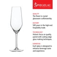 thumbnail image 3 of Spiegelau Style Champagne Wine Glasses, Set of 4, European-Made Lead-Free Crystal, Classic Stemmed, Dishwasher Safe, Professional Quality Wine Glass Gift Set, 8.5 oz, 3 of 9