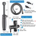 thumbnail image 4 of Pulverizador portátil para bidé Faucet SonTiy de 7,2 pulgadas, latón negro, 4 of 8