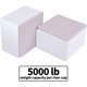 thumbnail image 2 of Elevador de muebles de acero al carbono de 1,96", elevadores de cama de acero al carbono de 3,15", elevadores de muebles para muebles de 1,96" de altura, cuadrado blanco, 2 of 3
