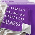 thumbnail image 6 of Taurus Gifts for Women - Taurus Zodiac Throw Blanket 50"x60", Ideal May Birthday Gift, Perfect Taurus Birthday Gift, Skin-Friendly Fleece with Original Design and Quotes, 6 of 6