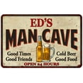 thumbnail image 1 of ED'S Man Cave Sign 16 x 24 Matte Finish Metal 116240011376, 1 of 1
