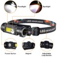 thumbnail image 3 of Xhy LED Headlamp, 2-Pack Rechargeable Head Lamp 1000 Lumen Super Bright Flashlights, Adjustable Headband for Adults and Kids - Waterproof Hiking & Camping Headlight, 3 of 7