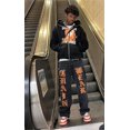 thumbnail image 3 of Pantalones vaqueros con estampado callejero de estilo hip hop de Harajuku, pantalones negros con letras de tendencia Y2k para hombre, pantalones holgados de pierna ancha y rectos a la moda 2023, ropa, 3 of 5