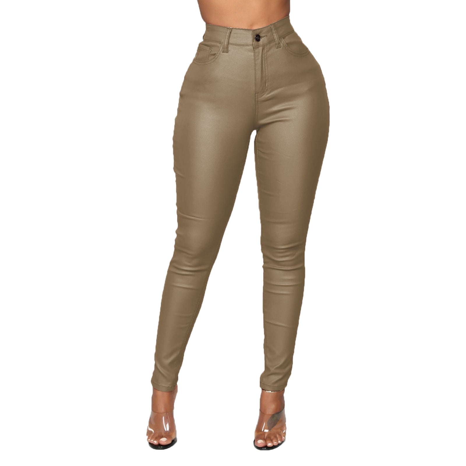 SHENGXINY Women Pants Solid Casual 