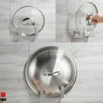 thumbnail image 4 of Khall Stainless Steel Single Pan Pot Lid Rack Kitchen Storage Organizer Holder Silver, Kitchen Pot Lid Holder, Lid Holder, 4 of 8