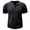 Black,#002, variant on Men's Henley Shirt Short Sleeve Vertical Ribbed Textured T-Shirt 4 Button Placket Regular Fit Casual Summer Tops for Daily Wear,XL
