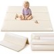 thumbnail image 1 of Alfombra de juego de espuma para bebé: piel sintética impermeable para niños, alfombrilla de juego para el suelo, alfombrilla gruesa para parque l, colchón acolchado (beige-Faltbale), 1 of 5