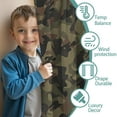 thumbnail image 3 of Blackout Kids Curtains,Brown Green Camo Classic Pattern Childrens Insulated Curtains Set Of 2,Bedroom Essentials,Toddler Room Decor 42"x84", 3 of 5