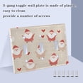 thumbnail image 4 of Santa Raise Hands Hearts Christmas Light Switch Cover Electrical Outlet Cover Replaceable Wall Plates 3-Gang, 4 of 8
