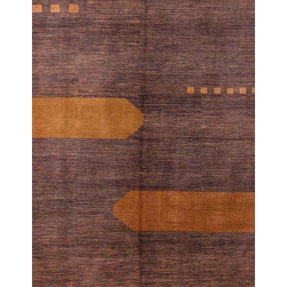 Ahgly Company Machine Washable Indoor Rectangle Abstract Vermilion Red Area Rugs, 7' x 10'