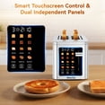 thumbnail image 3 of Mecity 2 Slice Smart Touchscreen Toaster, Stainless Steel Wide Slot Toaster with Auto Lift& Shut Off, Memory Function, Digital Bread Toaster for Bagels, 850W, 3 of 9