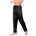 thumbnail image 2 of Deago Men's Satin Silky Pajama Pant Long Pj Bottoms Soft Lounge Sleep Pants with Drawstring (Black, M), 2 of 8