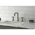 thumbnail image 2 of Kingston Brass KS1418RKX Webb Widespread Bathroom Faucet with Knurled Handle and Push Pop-Up Drain, Brushed Nickel, 2 of 8