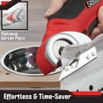 thumbnail image 3 of Stalwart 4V Cordless Electric Scissors - Rotary Cardboard Cutter, Red, 3 of 7