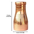 thumbnail image 6 of IMTRA FASHION Copper Bedside Carafes 1.2 Litre/40 Oz Embossed Water Jug Bedroom Bottle for Ayurveda Health Benefits for Sports & Yoga, 6 of 7