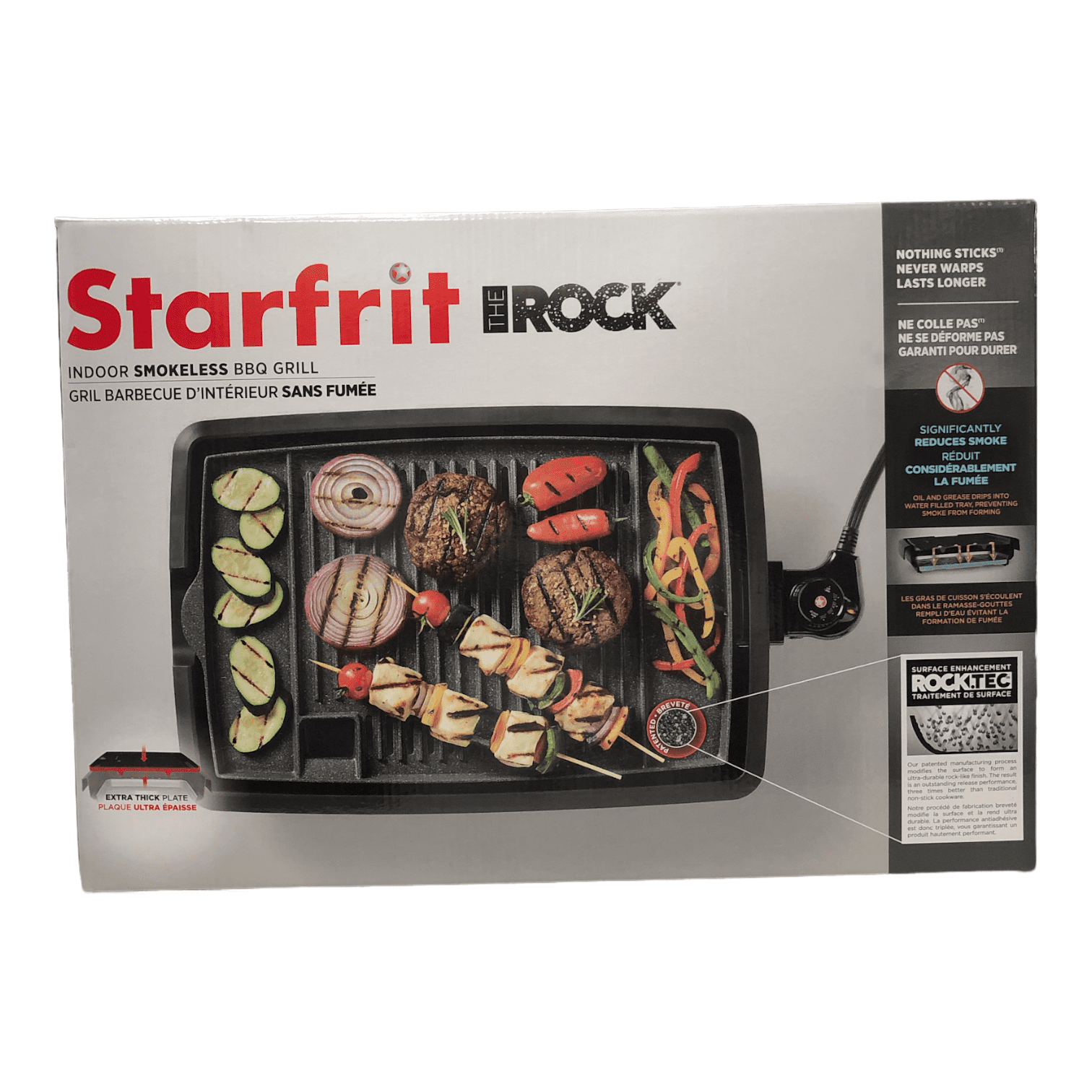 Governable Figur Footpad The Rock By Starfrit Indoor Smokeless Electric BBQ Grill - Walmart.com