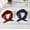 02 Wine Red/Navy, variant on Women’s Satin Square Scarf Set (2-Pack Black/White & Wine Red/Navy) - 24'' Head Wraps & Neck Decorative Kerchiefs