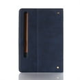 thumbnail image 3 of ELEHOLD Flip Leather Case for Samsung Galaxy Tab S8 (X700/X706) Tab S7 (T870/T875) Kickstand Function Card Slots Shockproof Scratch Resistant Folio Slim Leather Case,Blue, 3 of 6