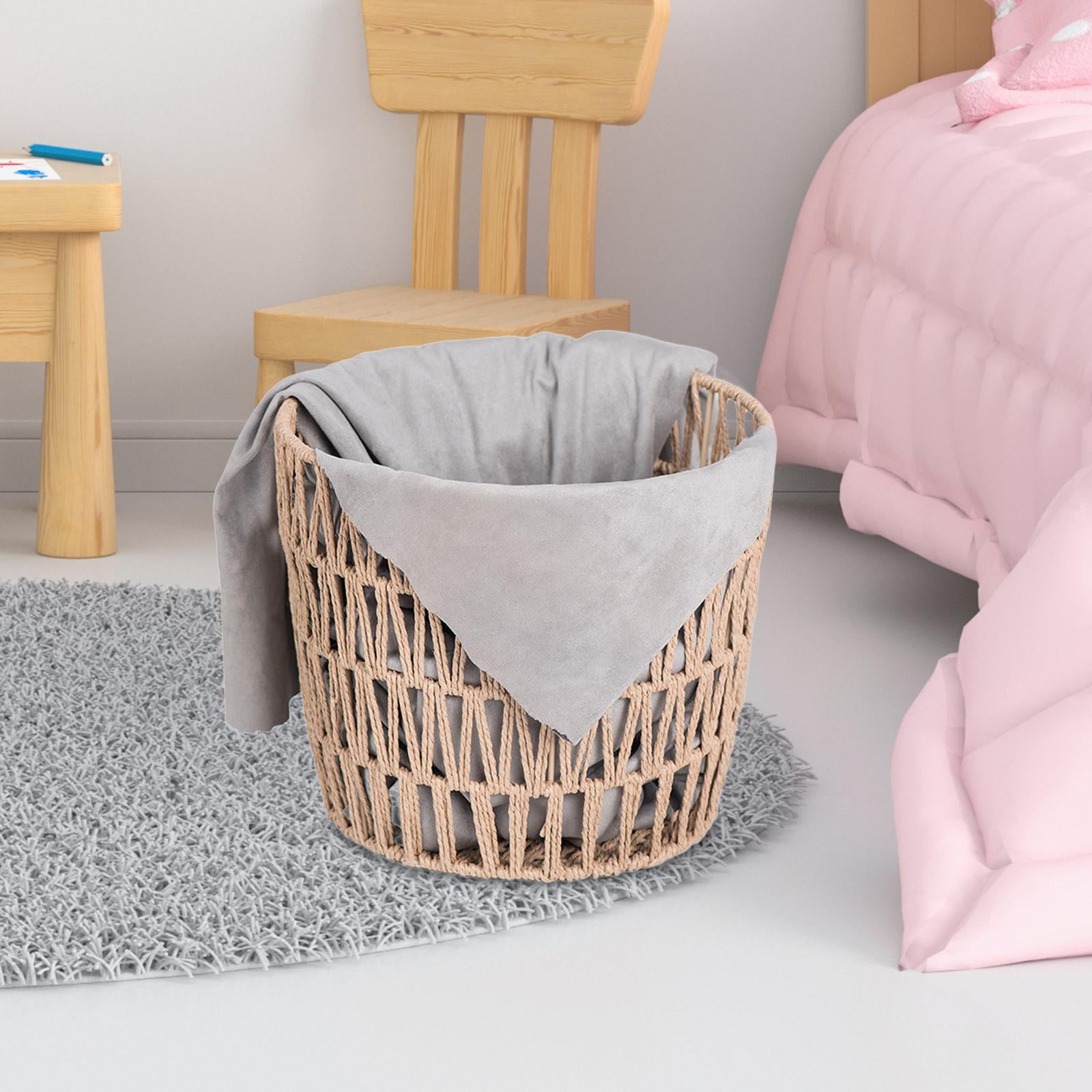Baoblaze Laundry Basket Freestanding Organizer Snacks Storage Laundry Bin Toy Box Storage B