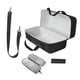 thumbnail image 1 of Bolsa de almacenamiento para altavoz, estuche para altavoz, bolso de hombro para altavoz de viaje, estuche para micrófono, antiarañazos, con asa, Gris interior, 1 of 9