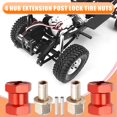 thumbnail image 4 of 12mm Hex Wheel Hub Adaptor 15mm Extension Combiner Coupler Red, 4 of 8