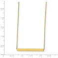 thumbnail image 3 of Solid 14k Yellow Gold Polished with 1in ext. Bar Necklace Chain 18", 3 of 3
