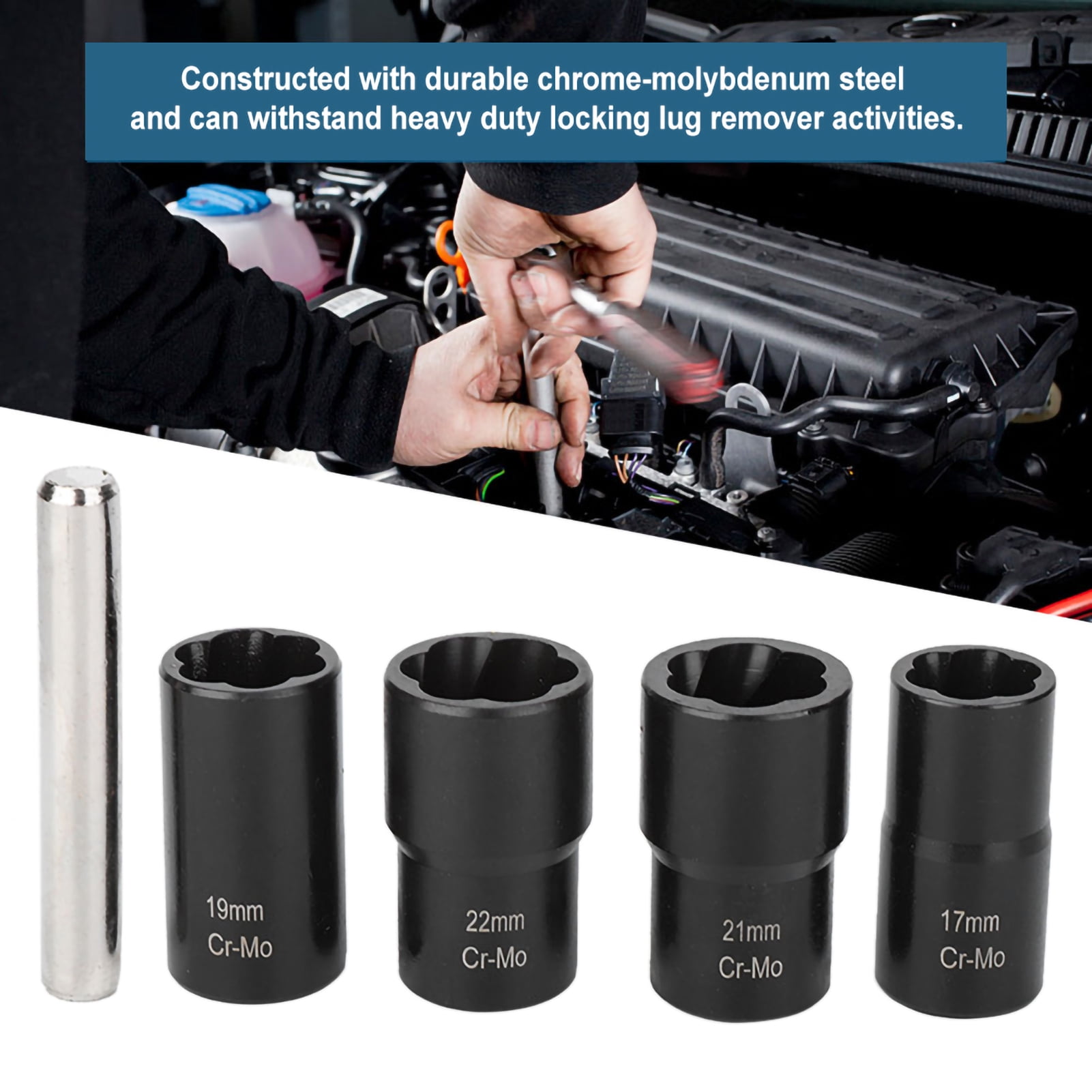 17mm/19mm/21mm/22mm Black Extractor Set, Socket Set, Carbon Steel For ...