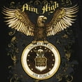 thumbnail image 3 of U.S. Air Force Emblem "Aim High" Men's Graphic Print T-Shirt in Black, Medium, 3 of 6