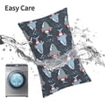 thumbnail image 6 of Yiaed Shark Wearing Swim Ring Print Brushed Microfiber Envelope Pillowcases, Standard,Envelope Closure Pillow Cases(No pillow core)-14"x20", 6 of 6