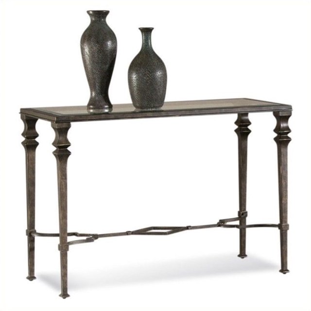 Console en Métal Lido en Bronze Poli