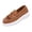 02#Brown, variant on Women's Suede Penny Loafer Shoe Spring Tassel Embellished Trendy Loafers 2026 Spring Slip-on Shoes Soft Sole Flat