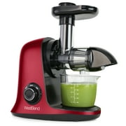 West Bend Cold Press Horizontal Masticating Juicer, BPA Free, Red