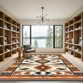 thumbnail image 2 of ODIKA 8'x10' Machine Washable Non-Slip Area Rug, Southwestern Beige High Traffic Rug with Pad, Beige, 1030468, 2 of 8