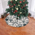 thumbnail image 2 of FMSHPON Crossbones Skull Xmas Christmas Tree Skirt Stand Mat for Holiday Party Decoration Indoor Outdoor 36 inches, 2 of 3